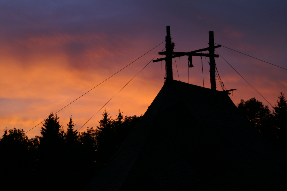 Ein Sarasani im Abendrot