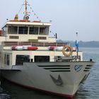 Ein Schiff auf dem Chiemsee