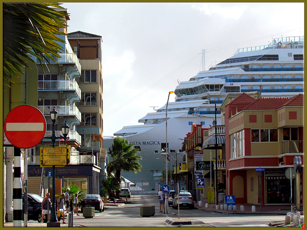 Ein Schiff in Aruba