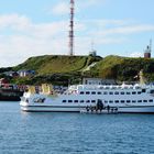 Ein Schiff  nach Bremerhaven vom Insel Helgoland