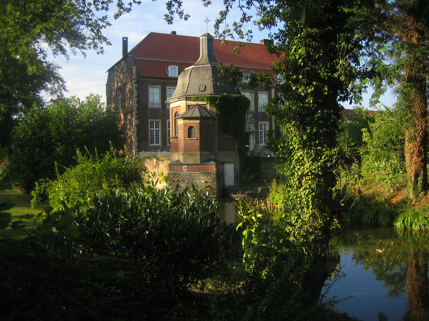 ein Schloss in Abendstimmung