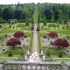 ein Schlossgarten bei Edinburgh