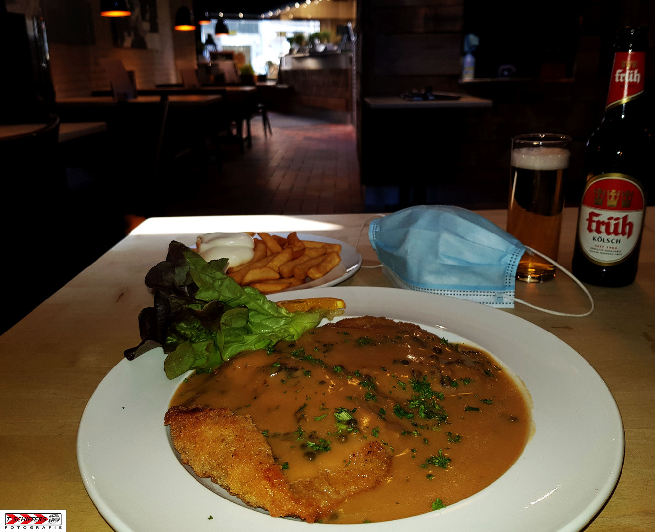 " ein Schnitzel in Corona-Zeiten "