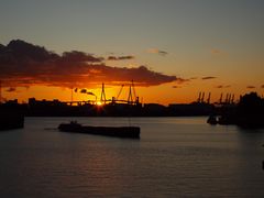 Ein schöner Abend am Hafen