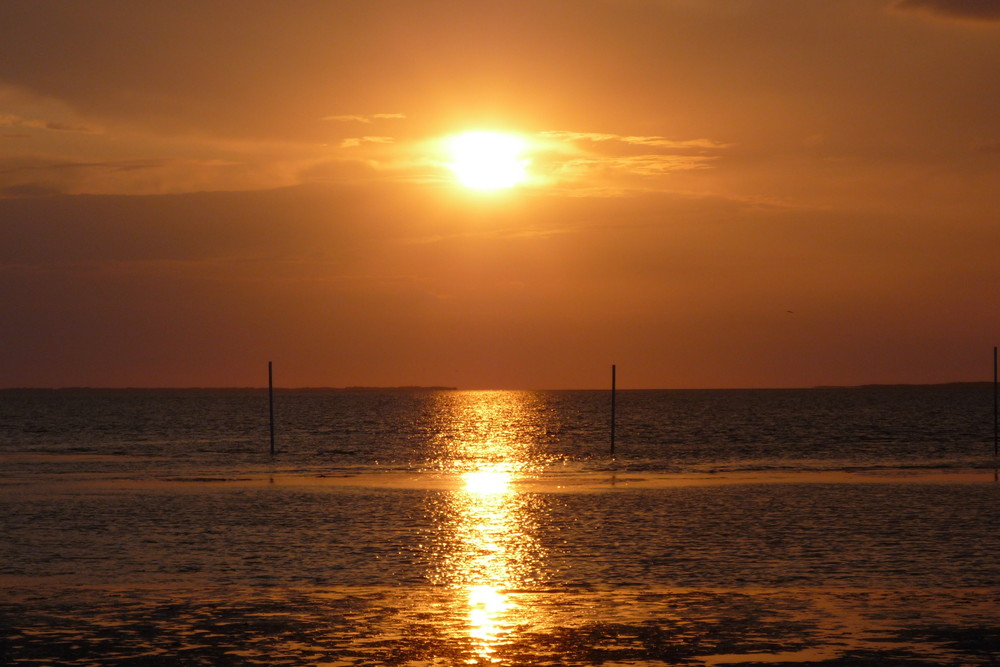 Ein schöner Abend am Strand