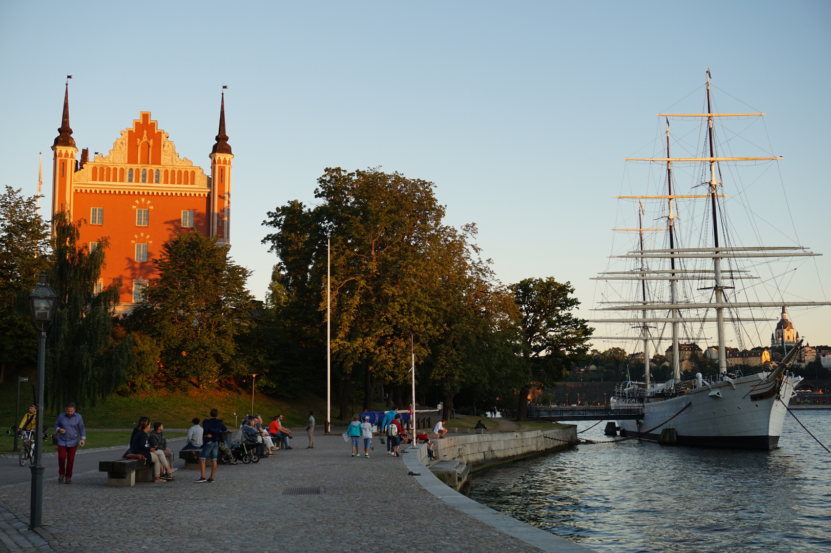 Ein schöner Abend auf Skeppsholmen