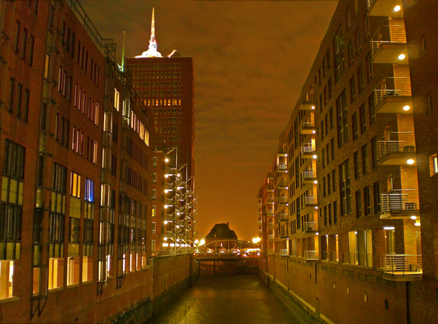 Ein schöner Abend in der Speicherstadt