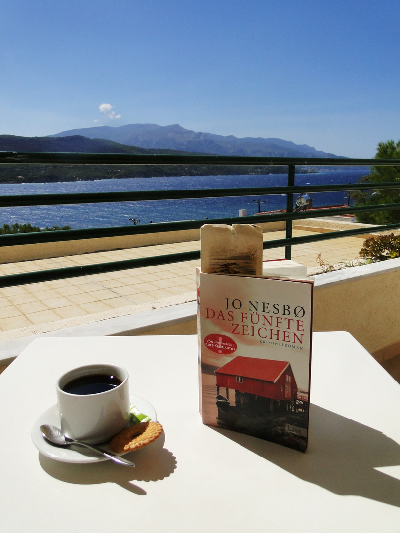 ein schöner Ausblick auf die Bucht von Samos