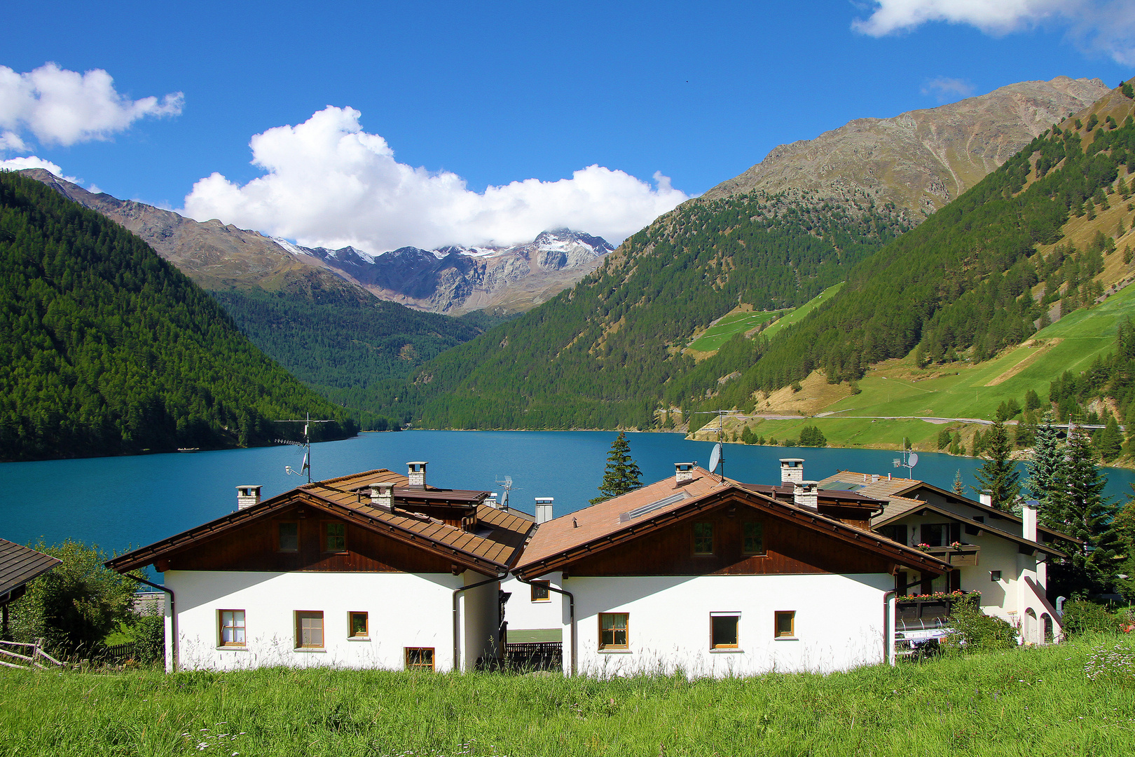 Ein schöner Blick auf den Vernagtsee