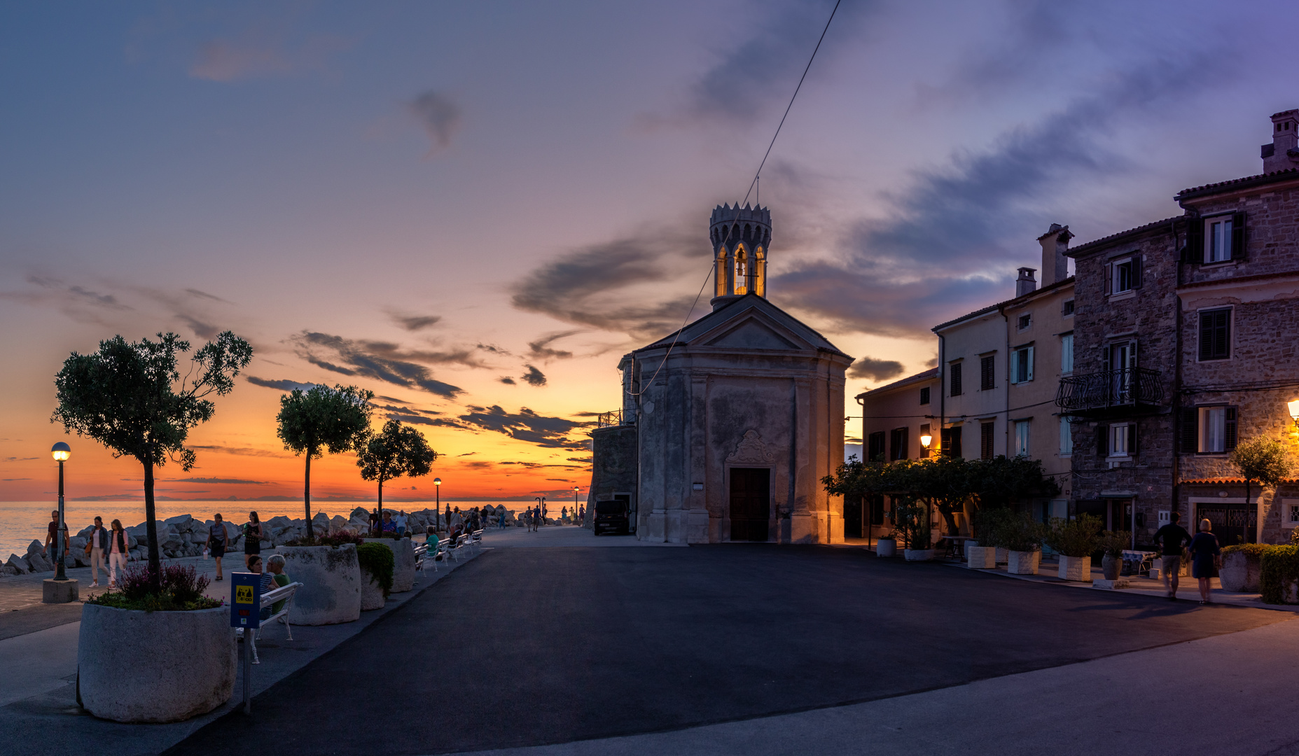 ein schöner Frühsommerabend in Piran