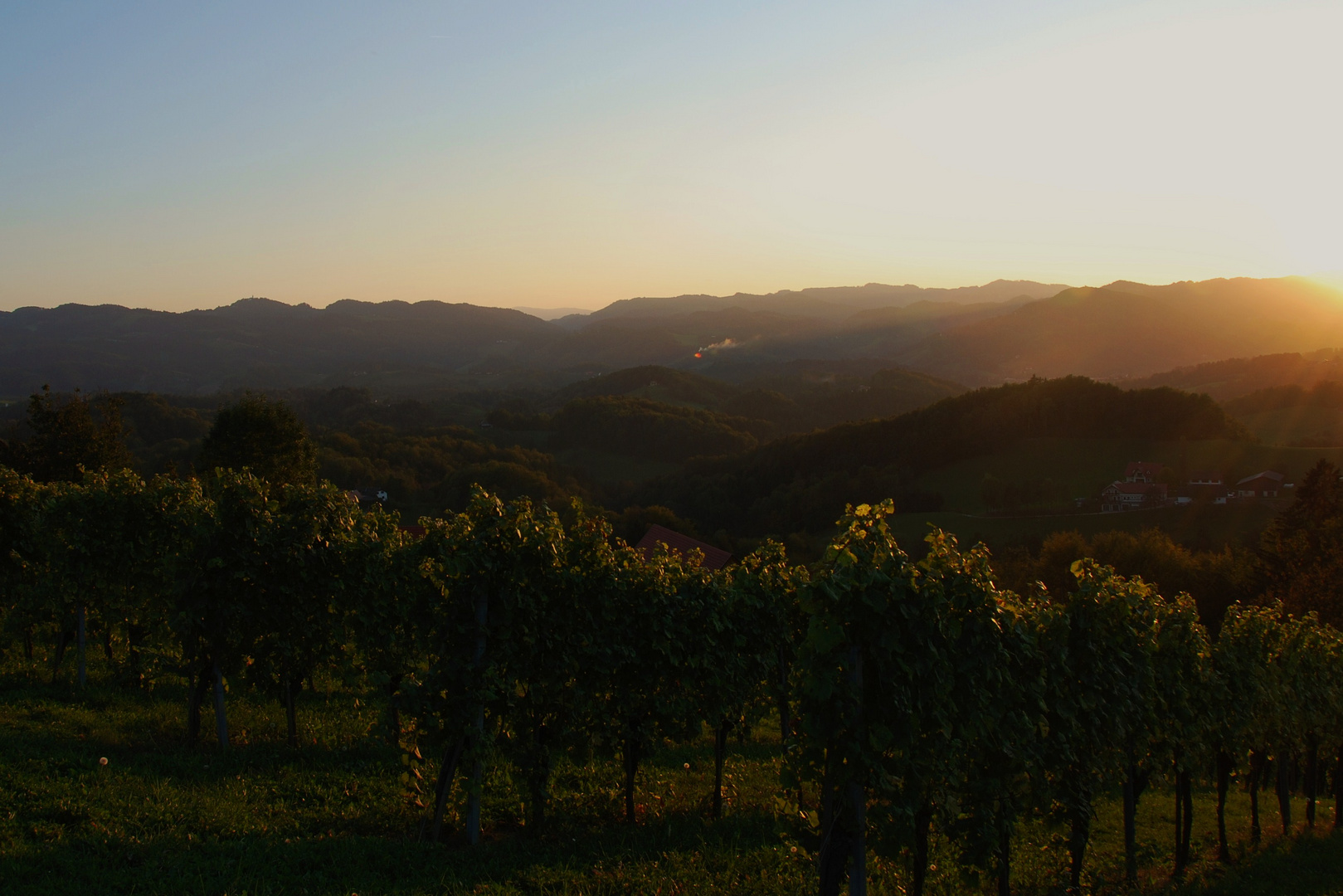 Ein schöner Herbsttag geht zu Ende