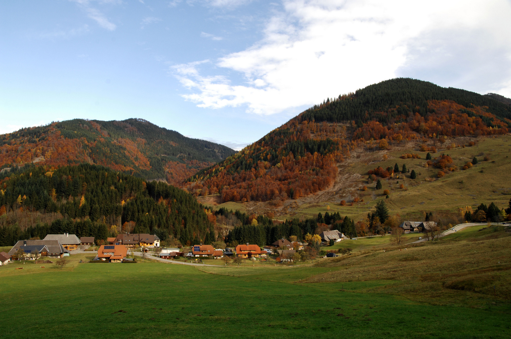 Ein schöner Herbsttag im Schwarzwald.