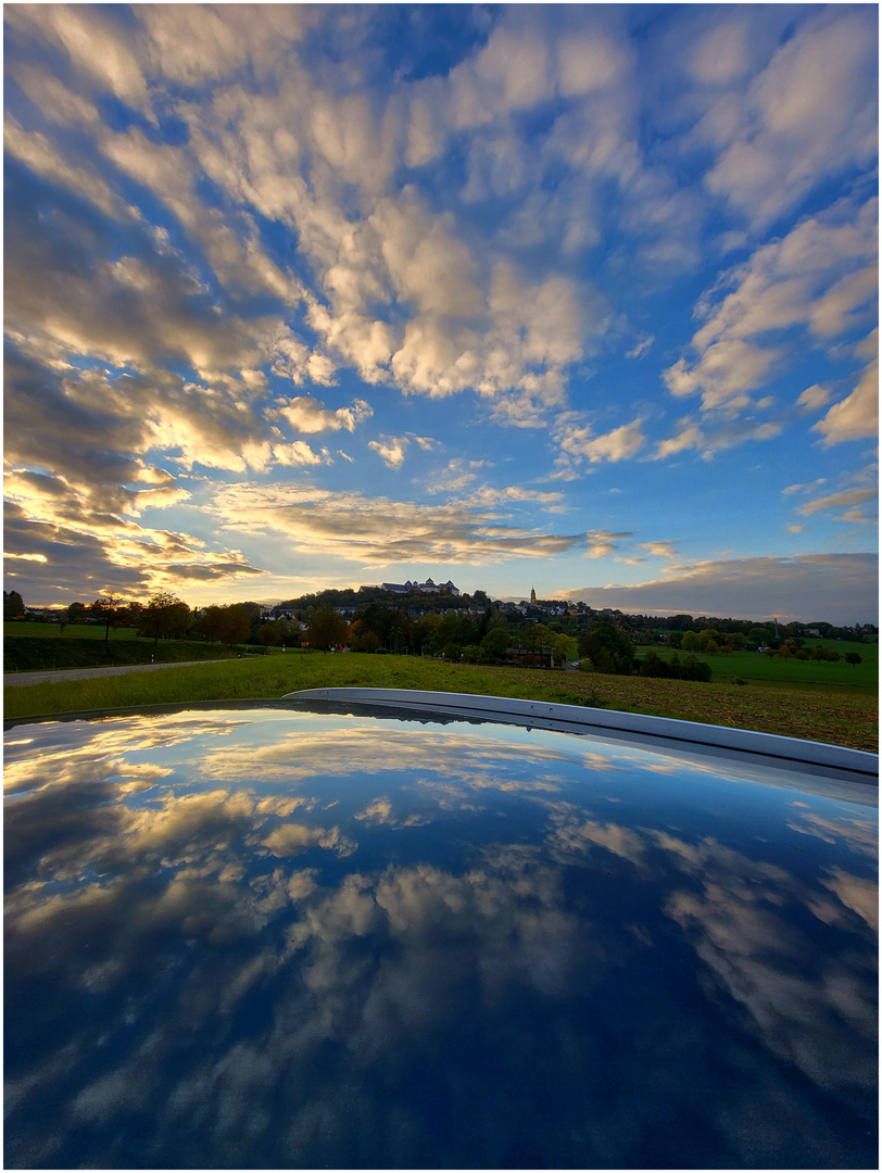 Ein schöner Himmel über Augustusburg...