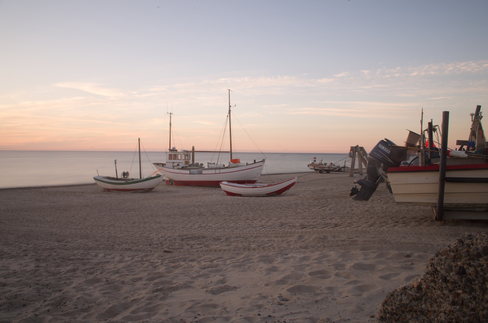 Ein schöner Hochsommerabend in Lild Strand