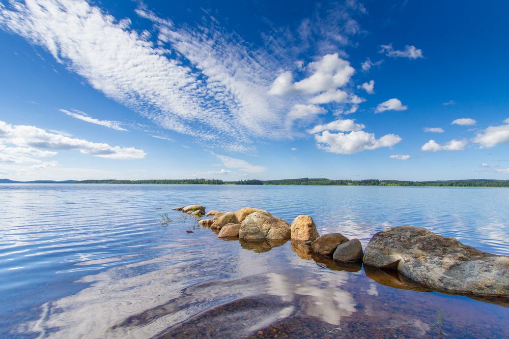 Ein schöner Sommertag Foto & Bild himmel, natur, see Bilder auf