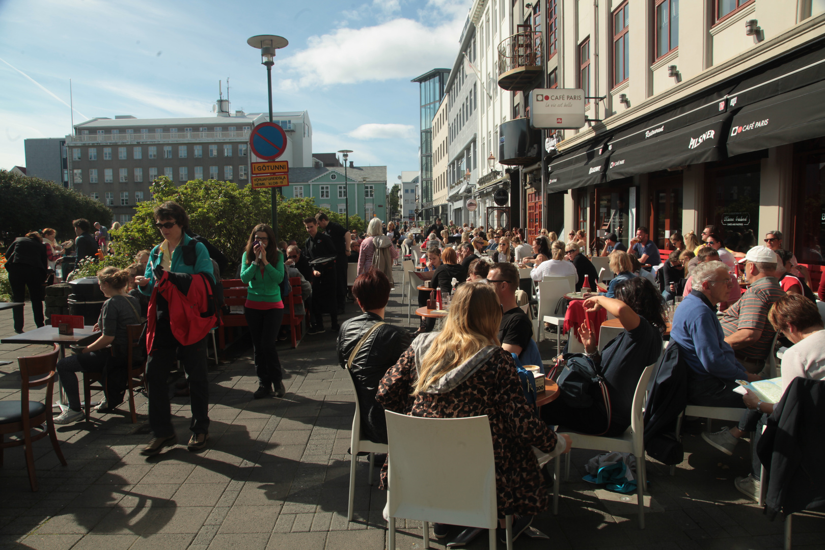 Ein schöner Sommertag in Reykjavík