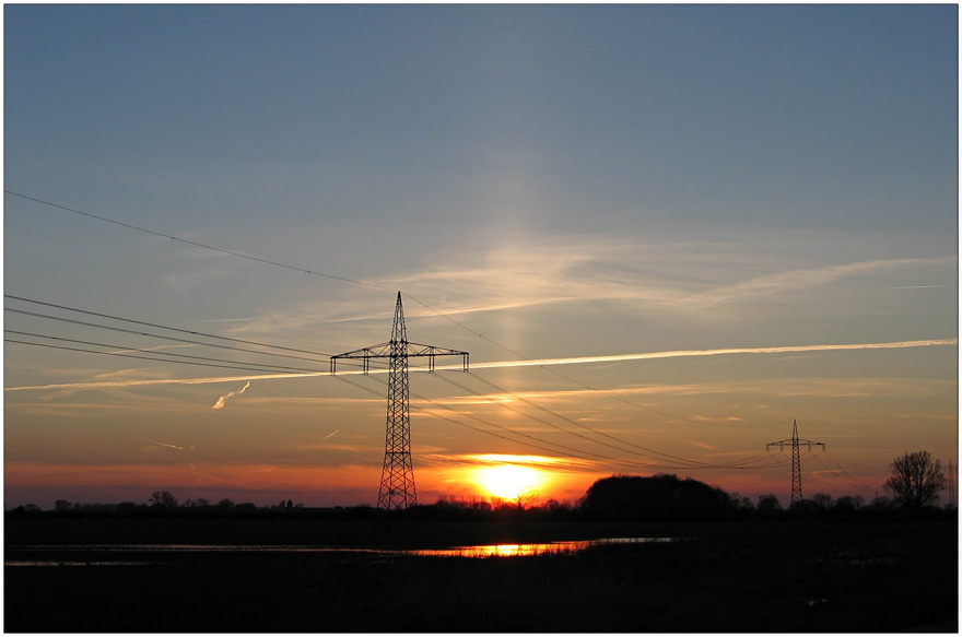 ein schöner Sonnenuntergang