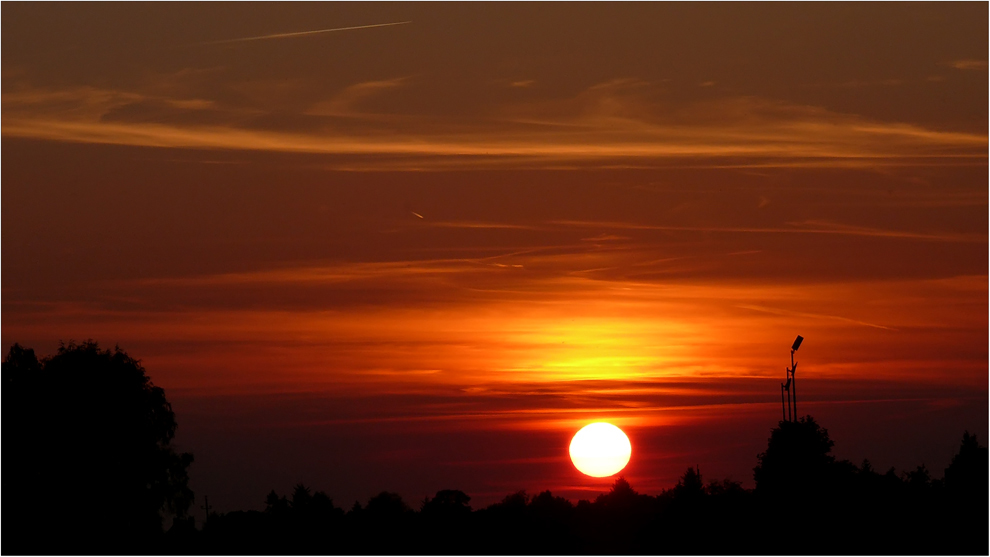 ein schöner Sonnenuntergang