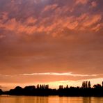 Ein schöner Sonnenuntergang am Seerhein