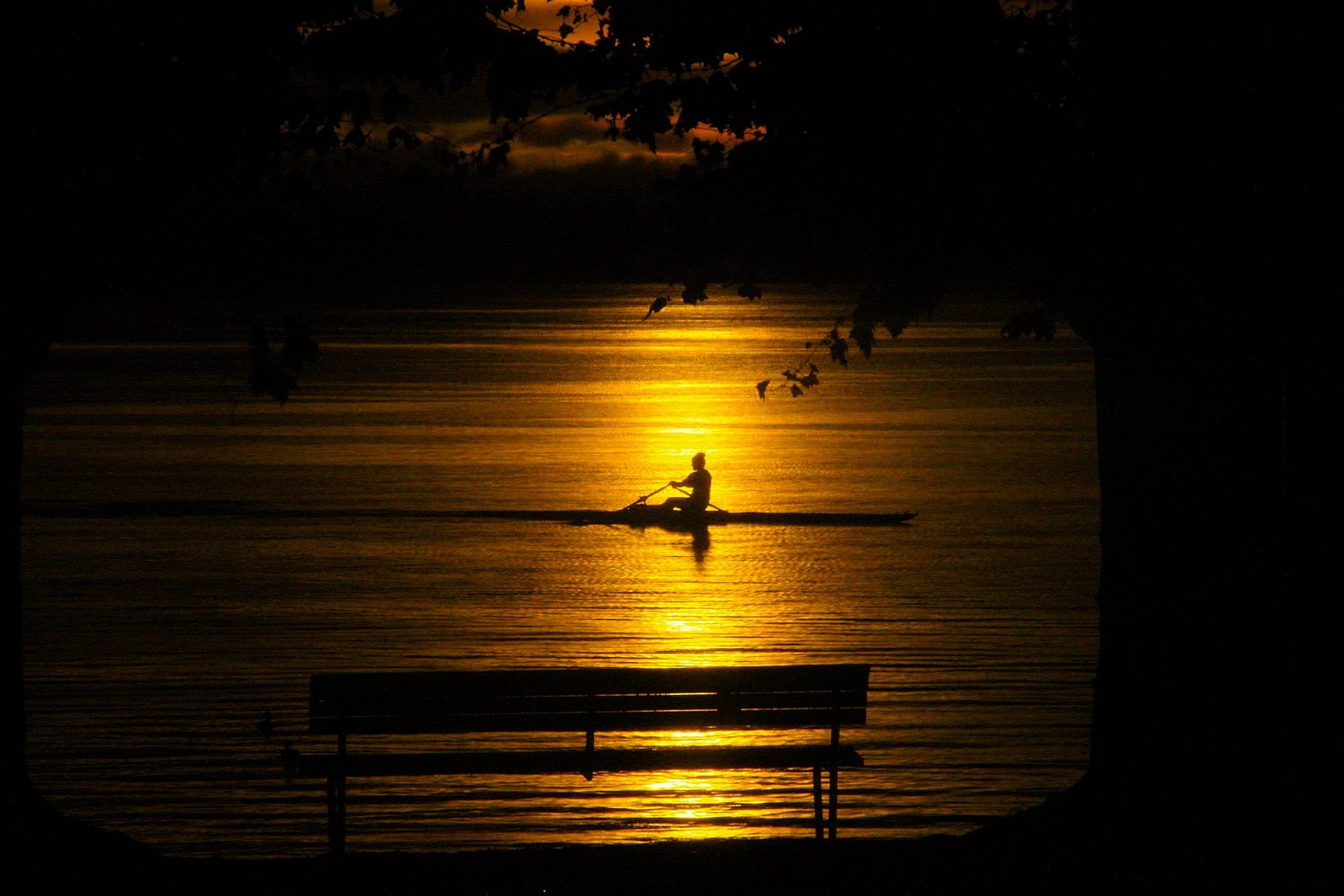 Ein schöner Sonnenuntergang am Zugersee...