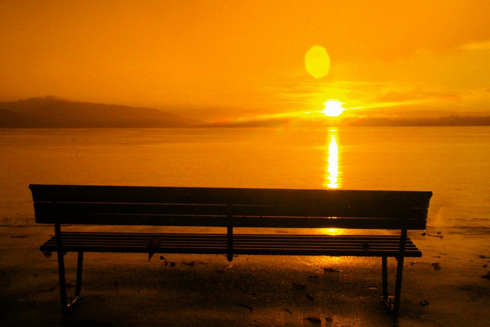 Ein schöner Sonnenuntergang am Zugersee...