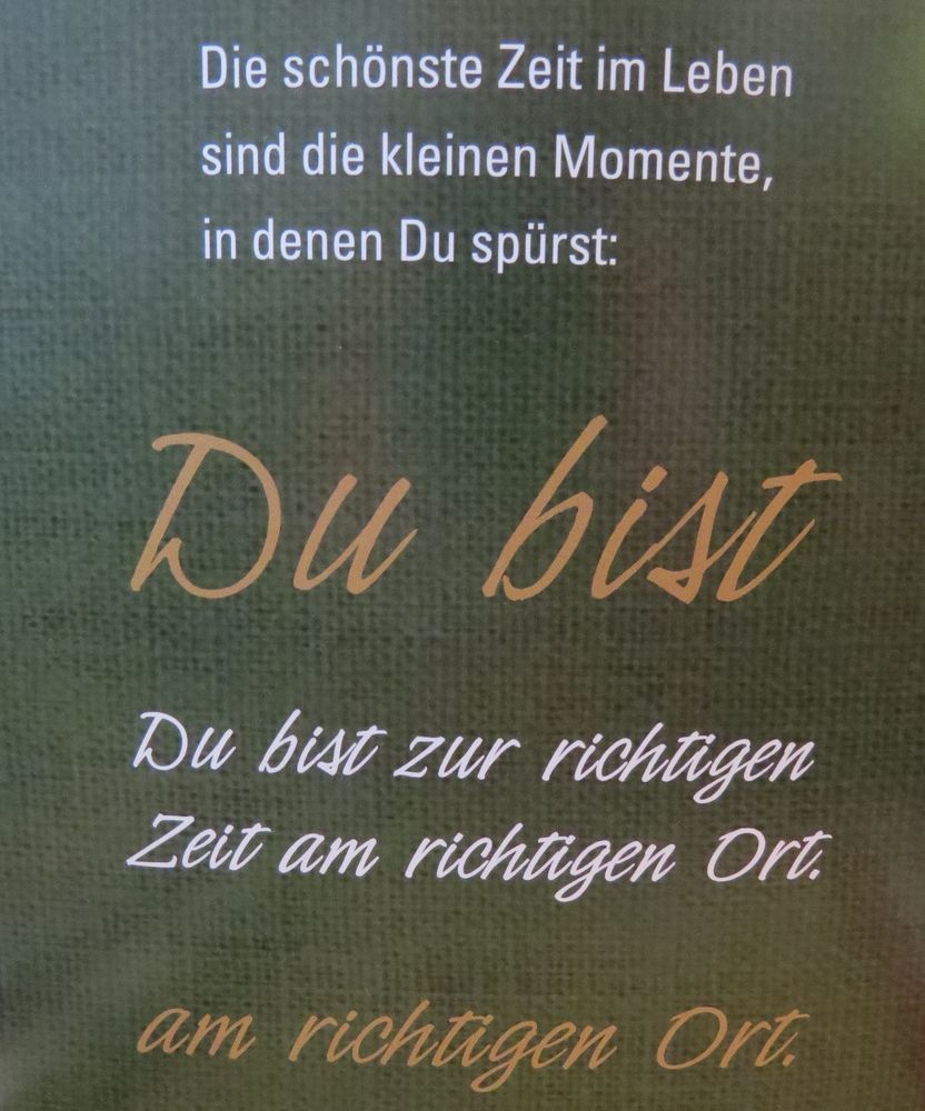 Ein schöner Spruch