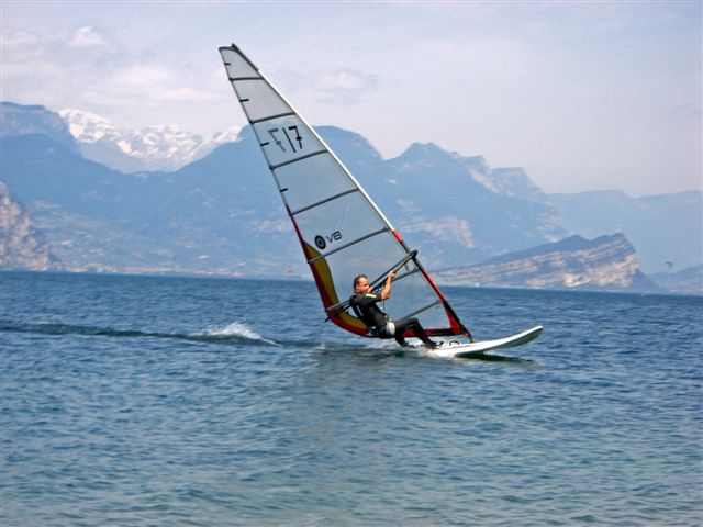 Ein schöner Surftag am Lago