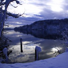 ein schöner Wintermorgen am Waginger See
