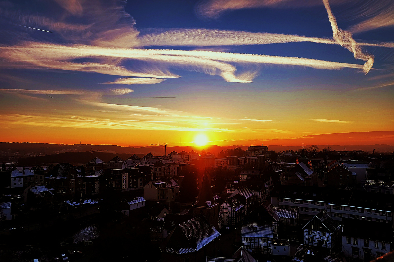 Ein schöner Wintertag geht zu Ende