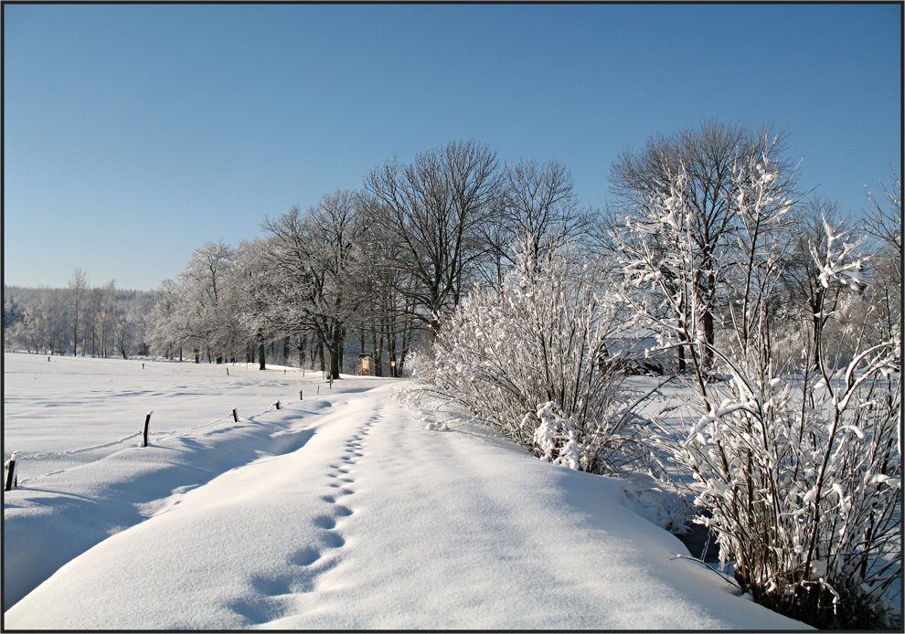 Ein schöner Wintertag im Erzgebirge