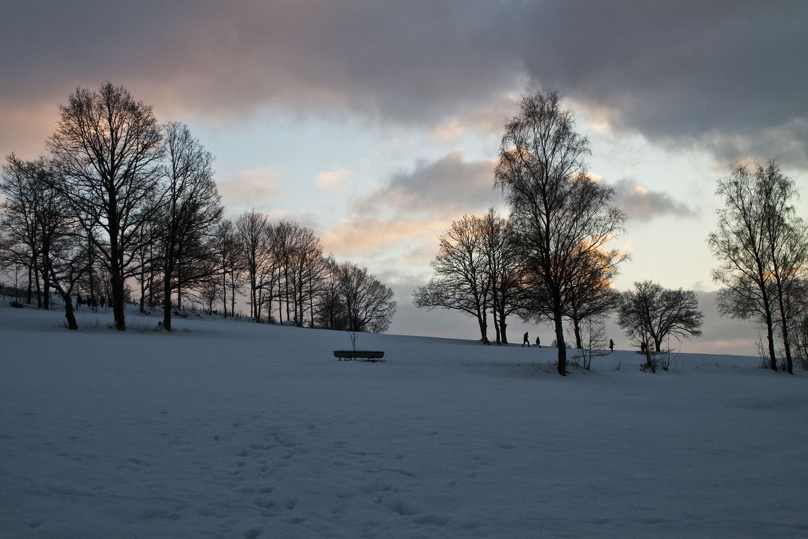 Ein schöner Wintertag verabschiedet sich.