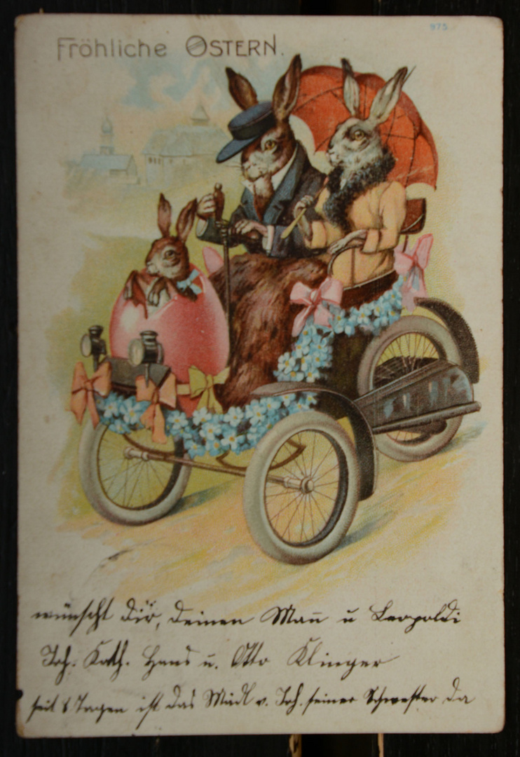 Ein schönes Osterfest wünsche ich mit dieser Karte von 1901