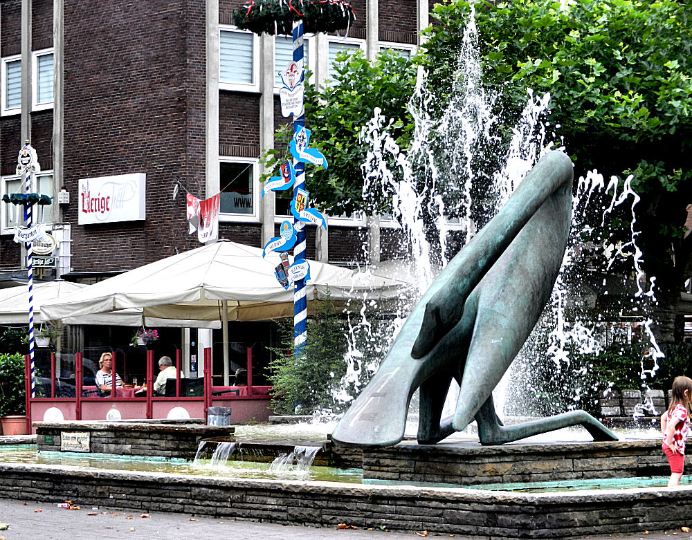 Ein schräger Schwan in Oberhausen