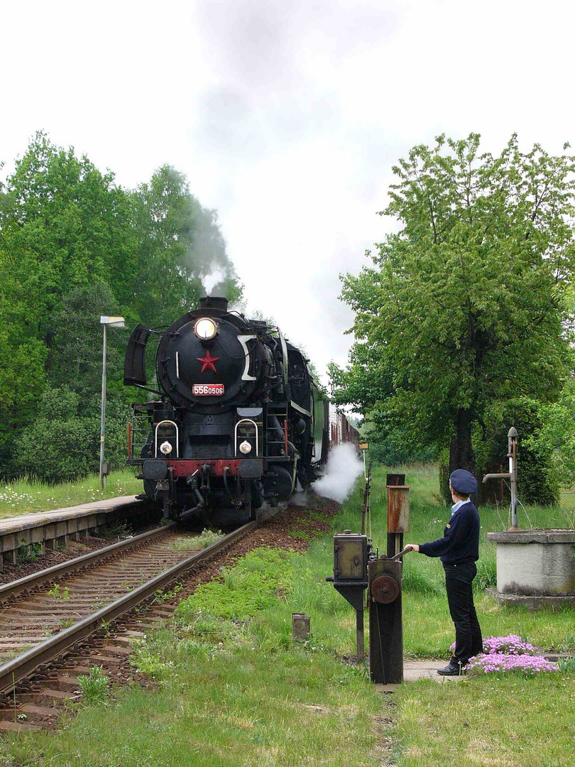 Ein Schrankenposten in Böhmen.