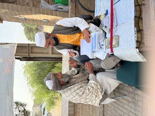 Ein Schreiber und Antragsteller in Herat