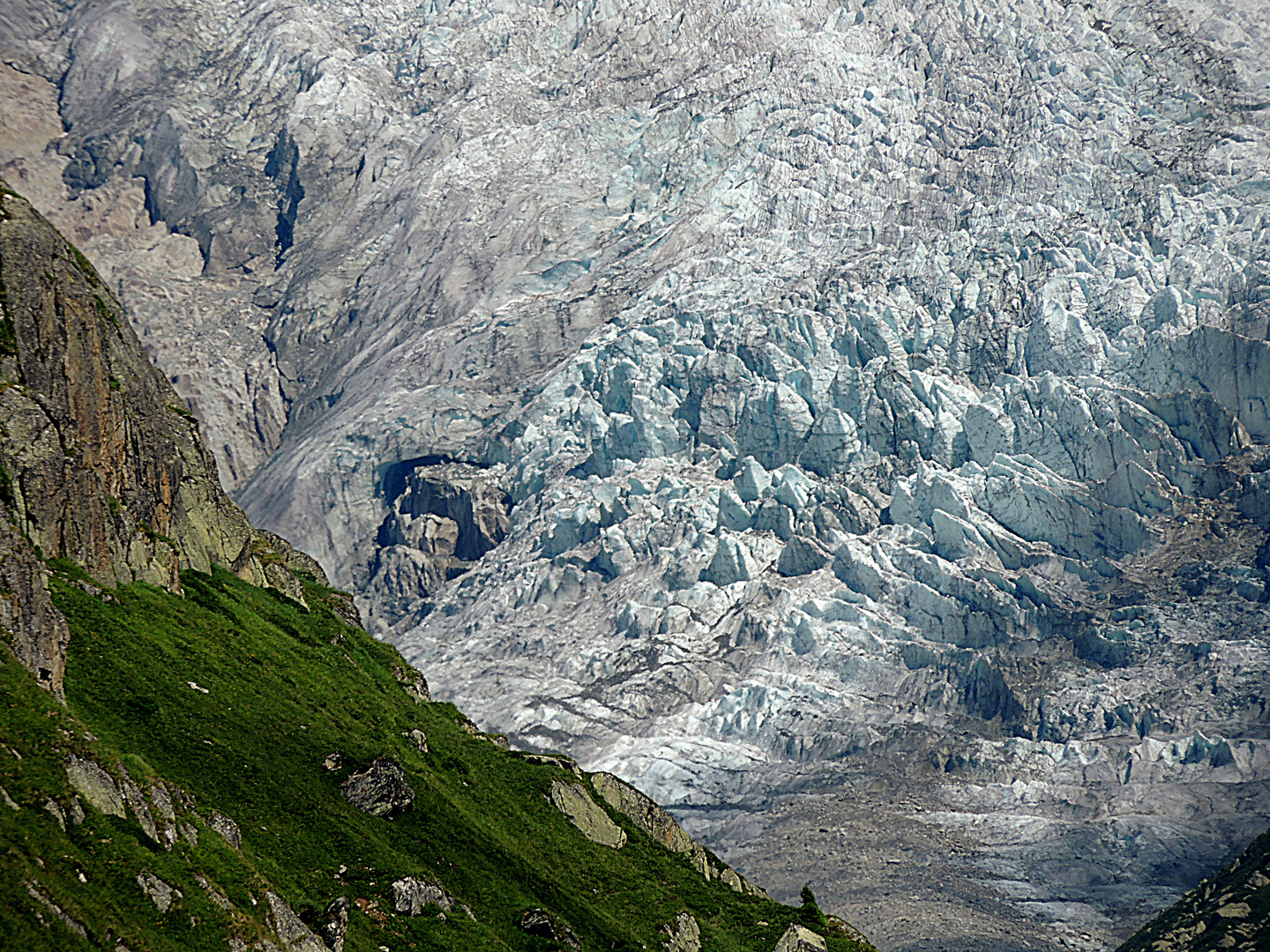 Ein Schritt zum Gletscher