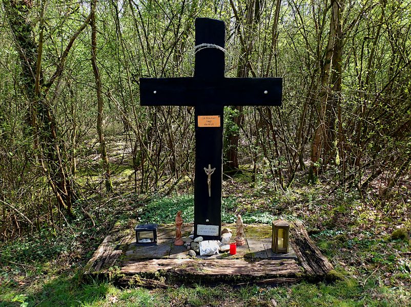 EIN SCHWARZES KREUZ IM WALD: ...