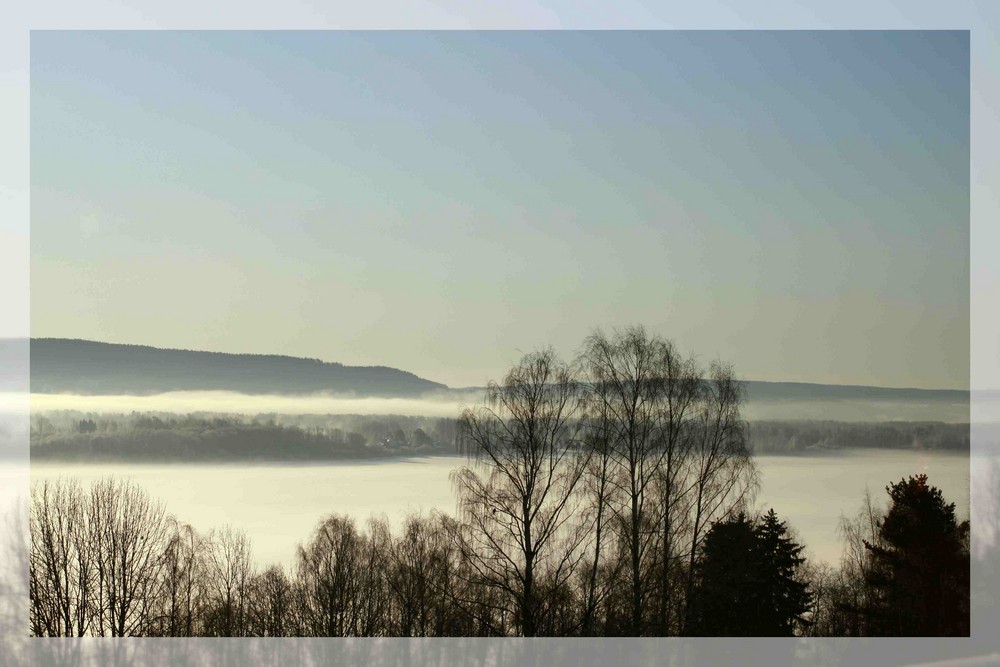 Ein See am Morgen