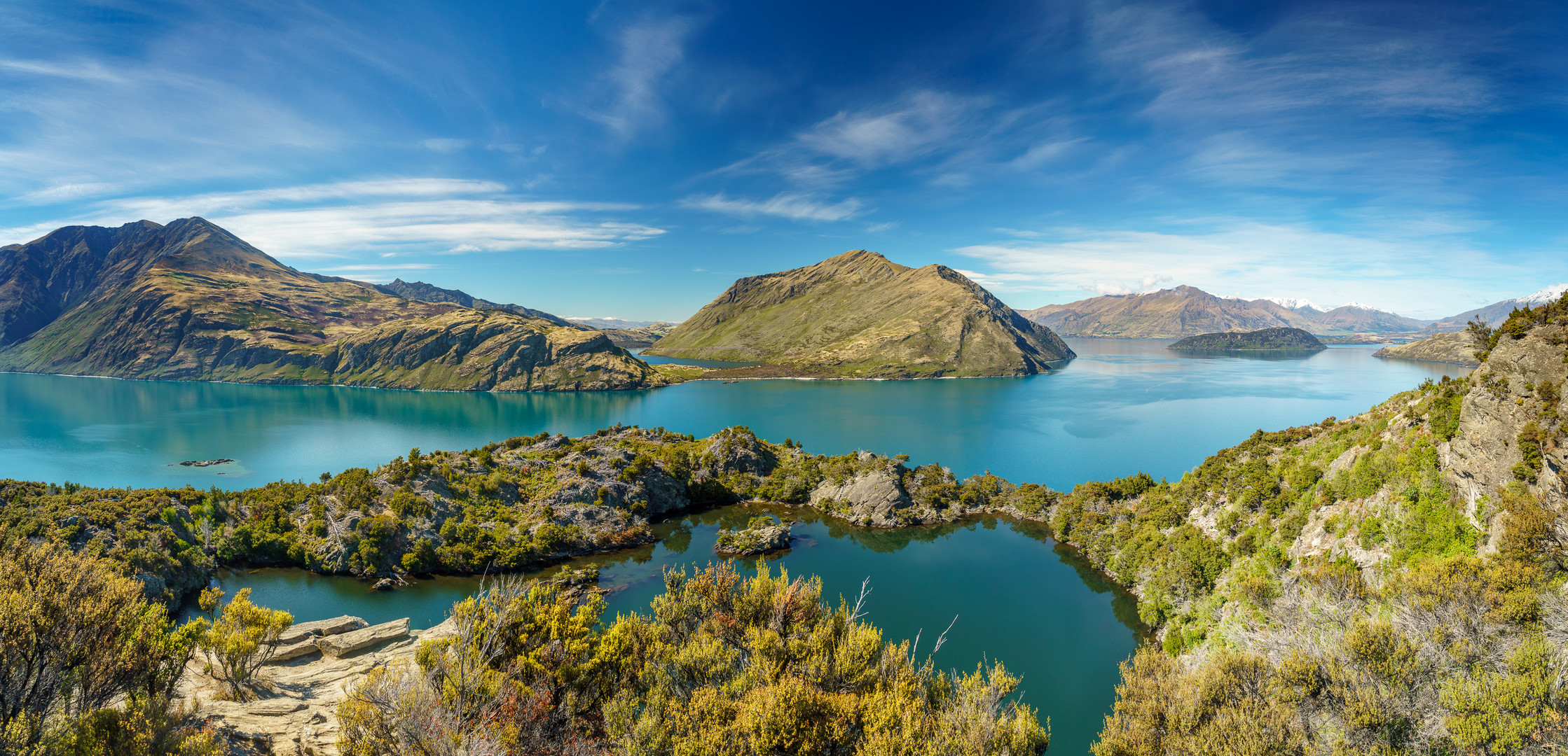 Ein See auf einer Insel in einem See auf einer Insel im Ozean