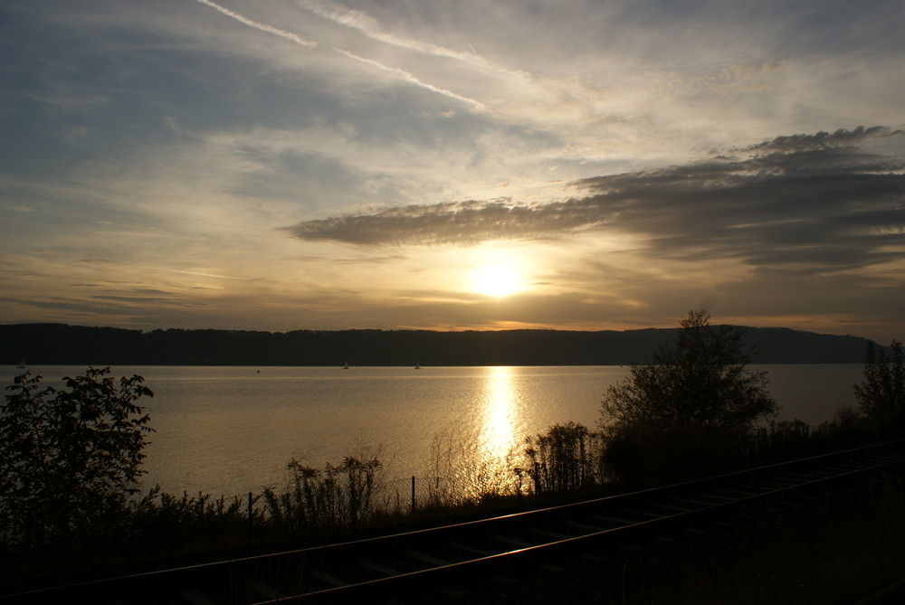 Ein See im rechten Licht