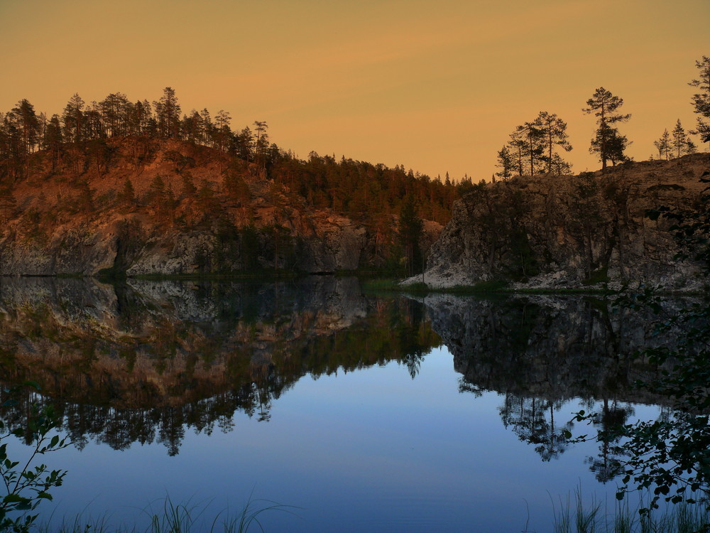 Ein See in Finnland