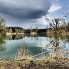 Ein See mit Insel-Biotop