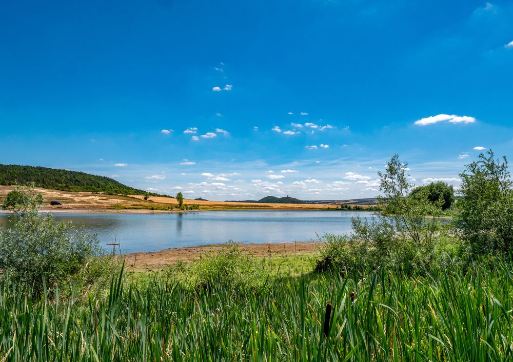 ein See zwei Burgen Foto & Bild landschaft, bach, fluss & see, see