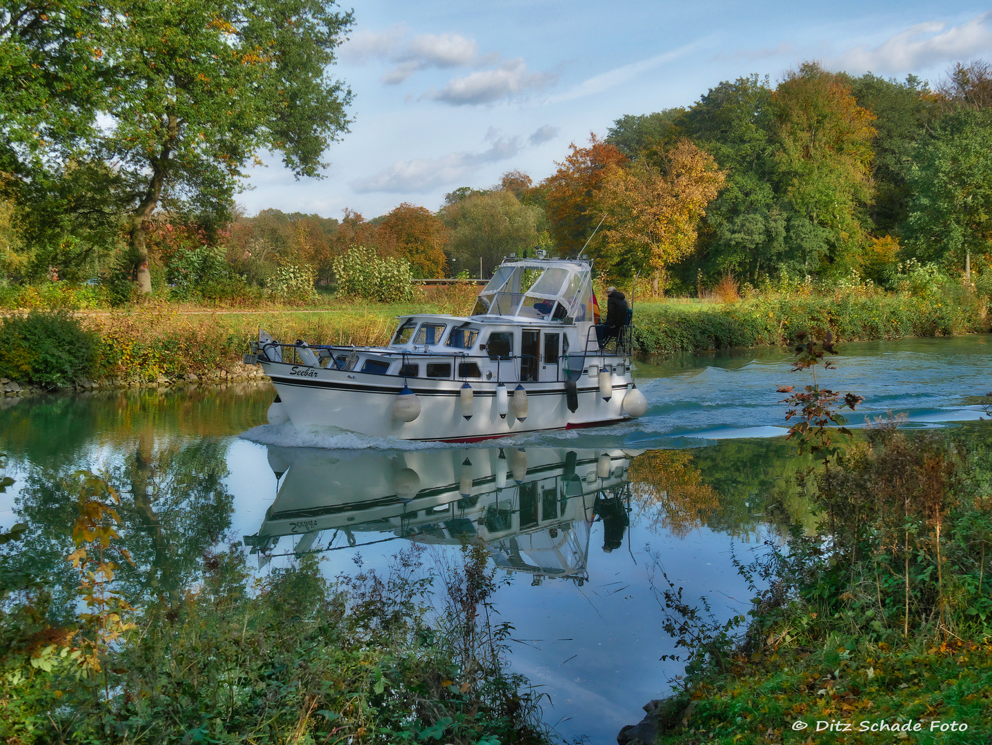 Ein "Seebär" auf dem Datteln-Hamm-Kanal