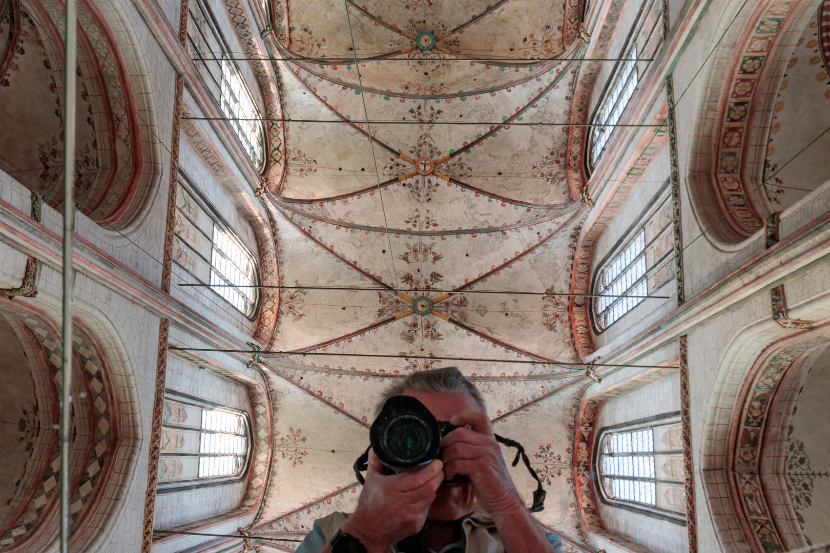  Ein Selfie in der ST.Marien-Kirche zu Lübeck -wie ist das möglich
