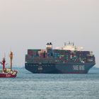 Ein seltener Anblick. Feuerschiff Elbe 1 auf Fahrt