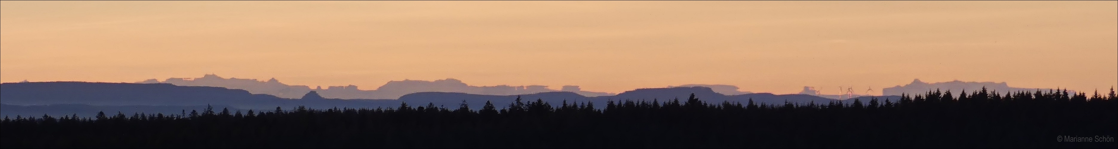 Ein seltenes Alpenpanorama ...