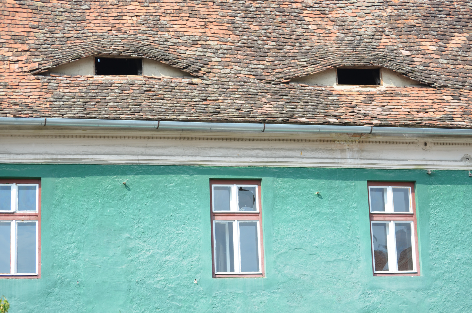 Ein sogenanntes "Augenhaus" in Sibiu (Transsilvanien/ Rumänien)