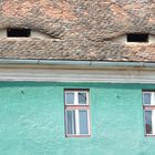 Ein sogenanntes "Augenhaus" in Sibiu (Transsilvanien/ Rumänien)