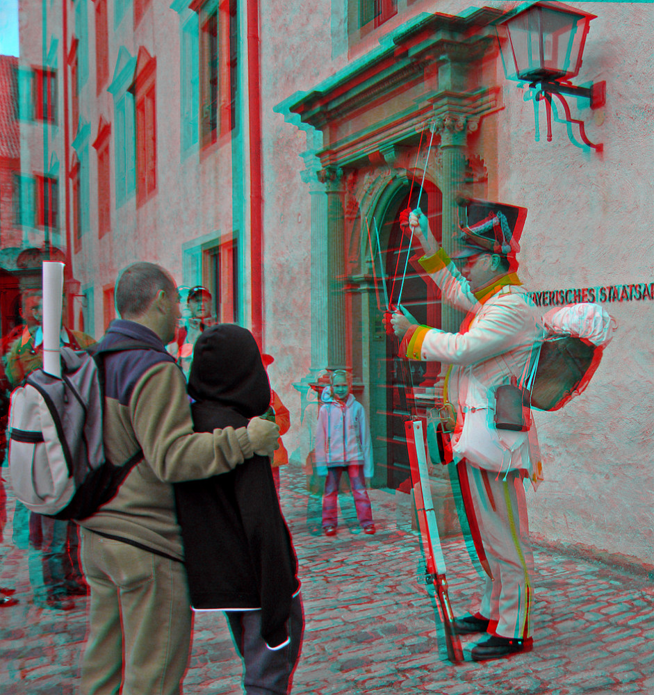 Ein "Soldat" in napoleonischer Uniform... (3D-Anaglyphe)